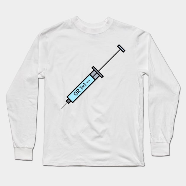 sql injection Long Sleeve T-Shirt by EmbeeGraphics